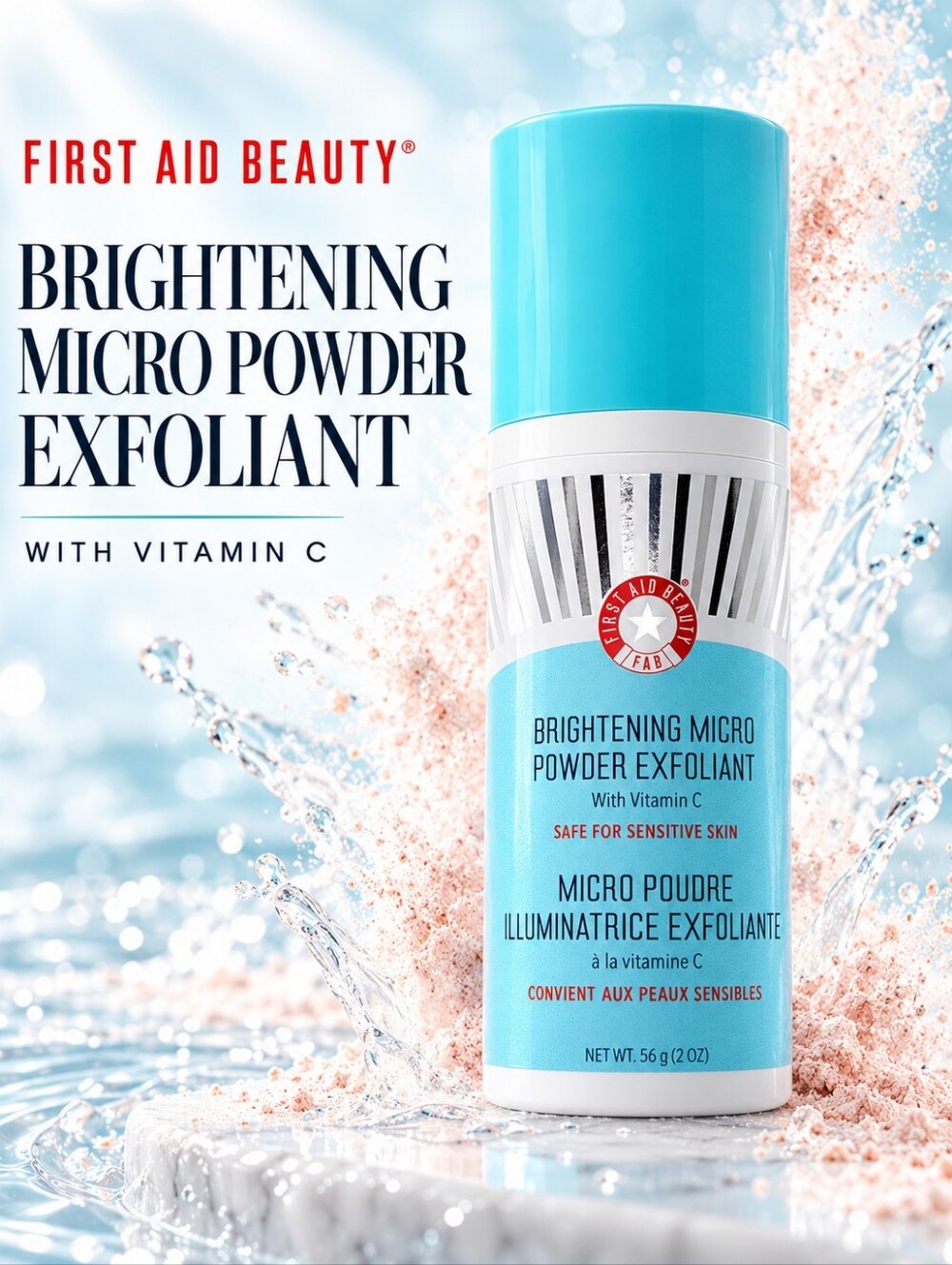 First Aid Beauty Brightening Micro Powder Exfoliant with Vitamin C